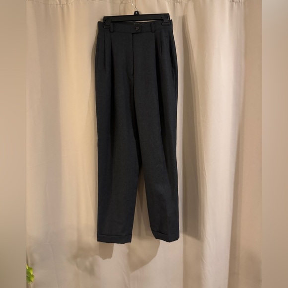 Women’s Gray Wool Embassy Row Pants - Picture 1 of 6